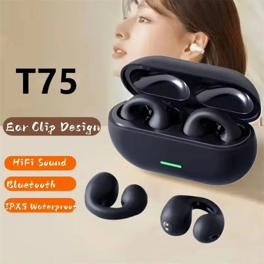 T75 Wireless Earbuds – Bluetooth Sport Headphones with Touch Control