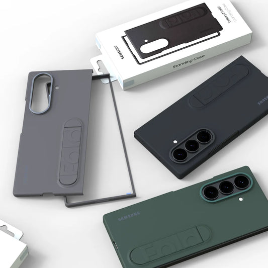 Samsung Galaxy Z Fold 7 Premium Leather Case with Kickstand