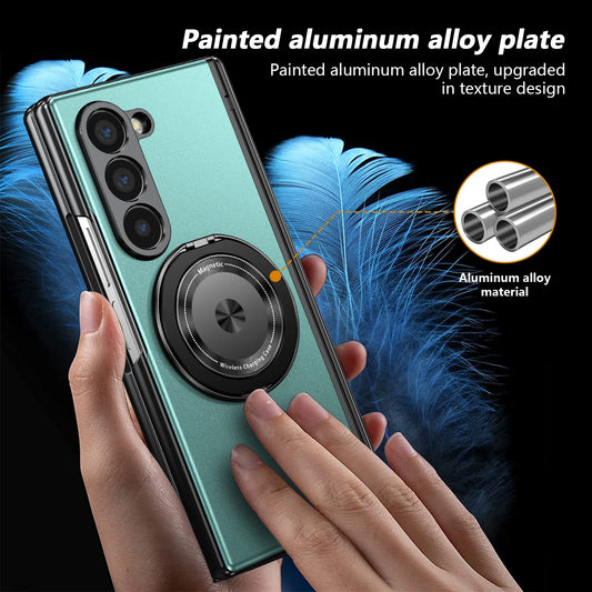 Magnetic 360° Rotating Stand Case for Galaxy Z Fold 7, 6, 5 & 4