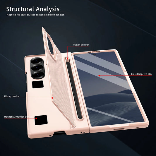 Lightweight Z Fold 7/6 Case | Built-In Stylus, Kickstand & Screen Protection