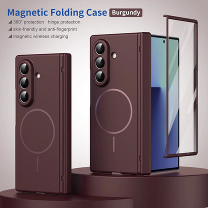 Magnetic Full Cover Z Fold Case | Hinge Protection &amp; Glass Screen Protector
