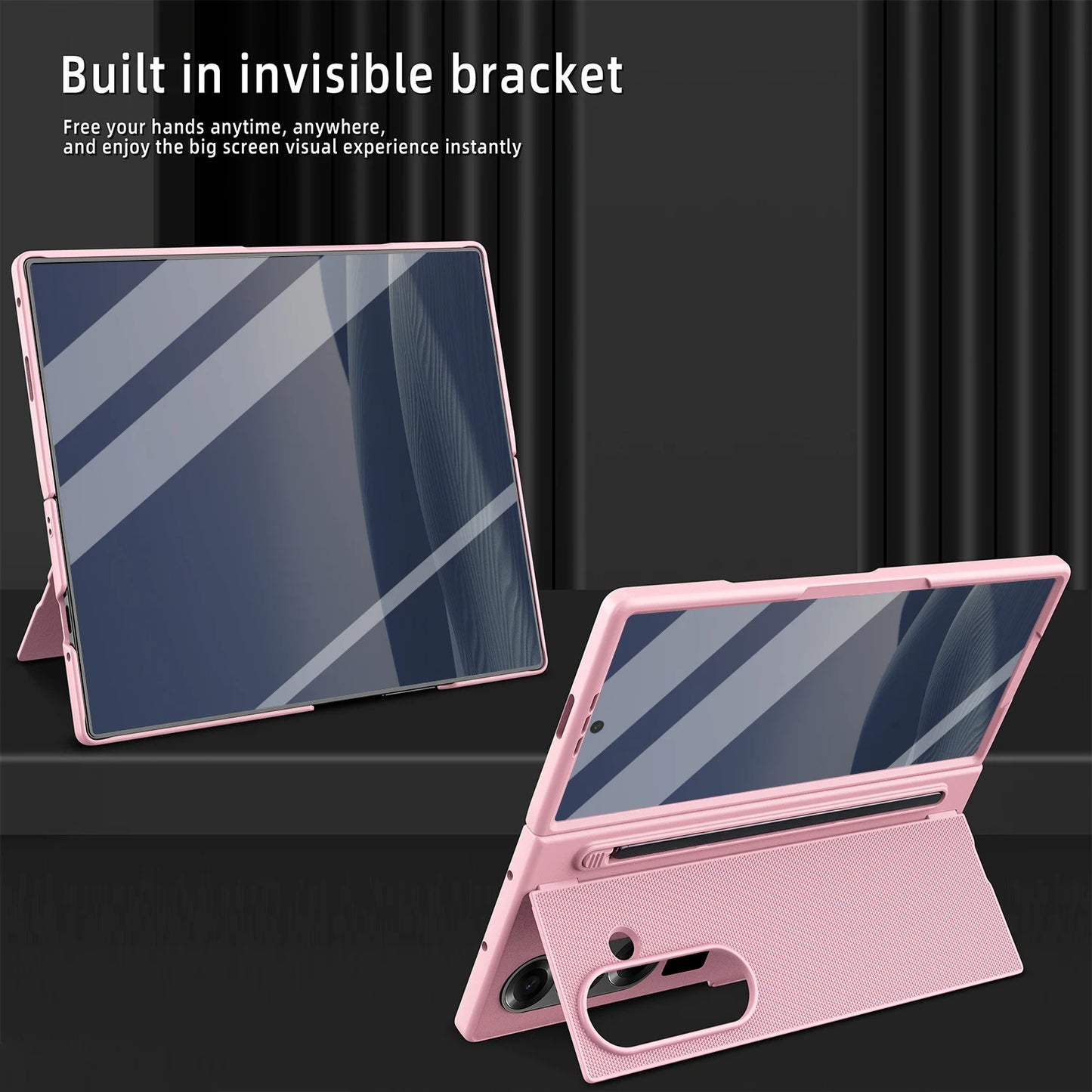 Lightweight Z Fold 7/6 Case | Built-In Stylus, Kickstand & Screen Protection