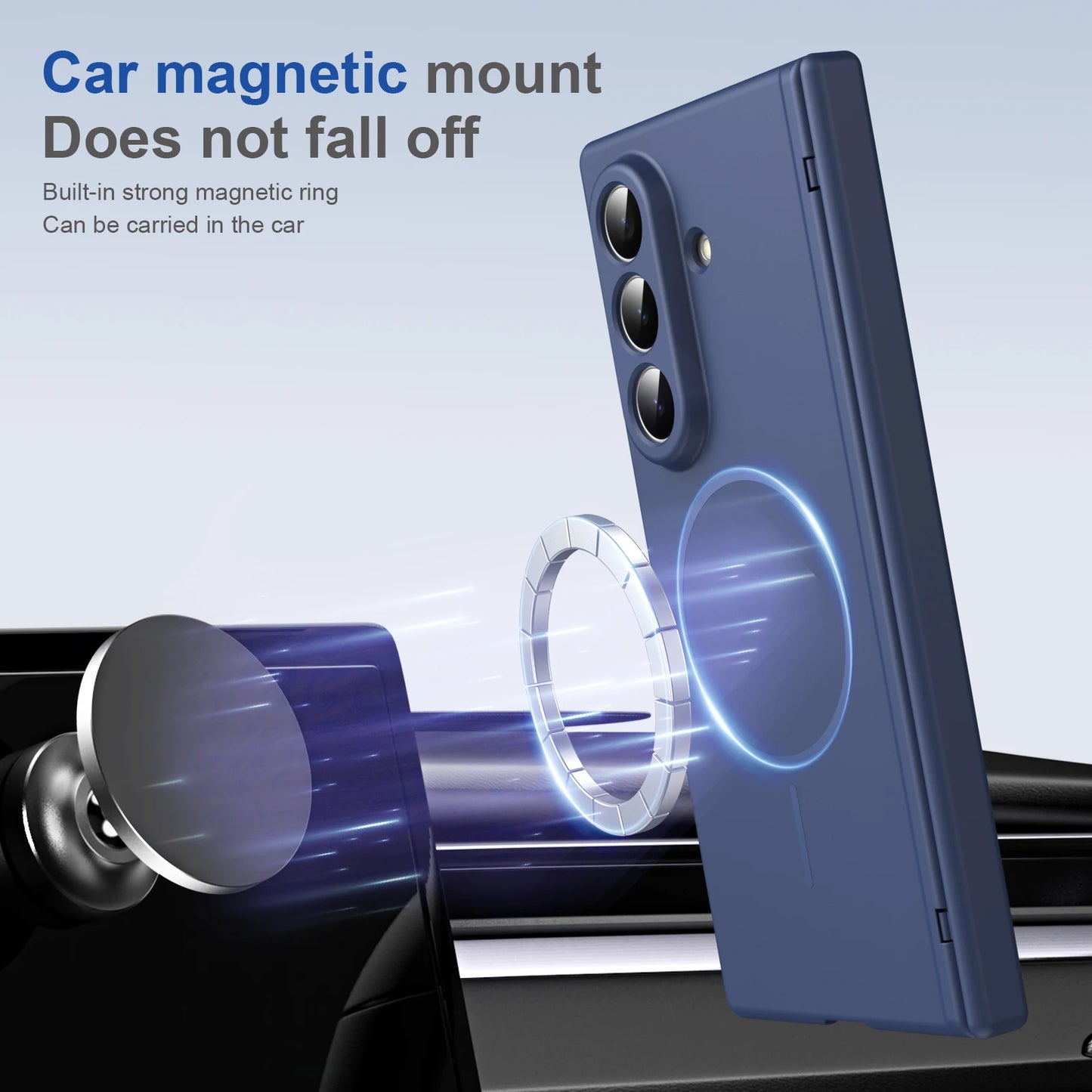 Magnetic Full Cover Z Fold Case | Hinge Protection &amp; Glass Screen Protector