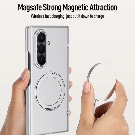 Royal MagSafe Ring Case for Samsung Galaxy Z Fold 7 – Magnetic Charging, Ring Grip & Kickstand