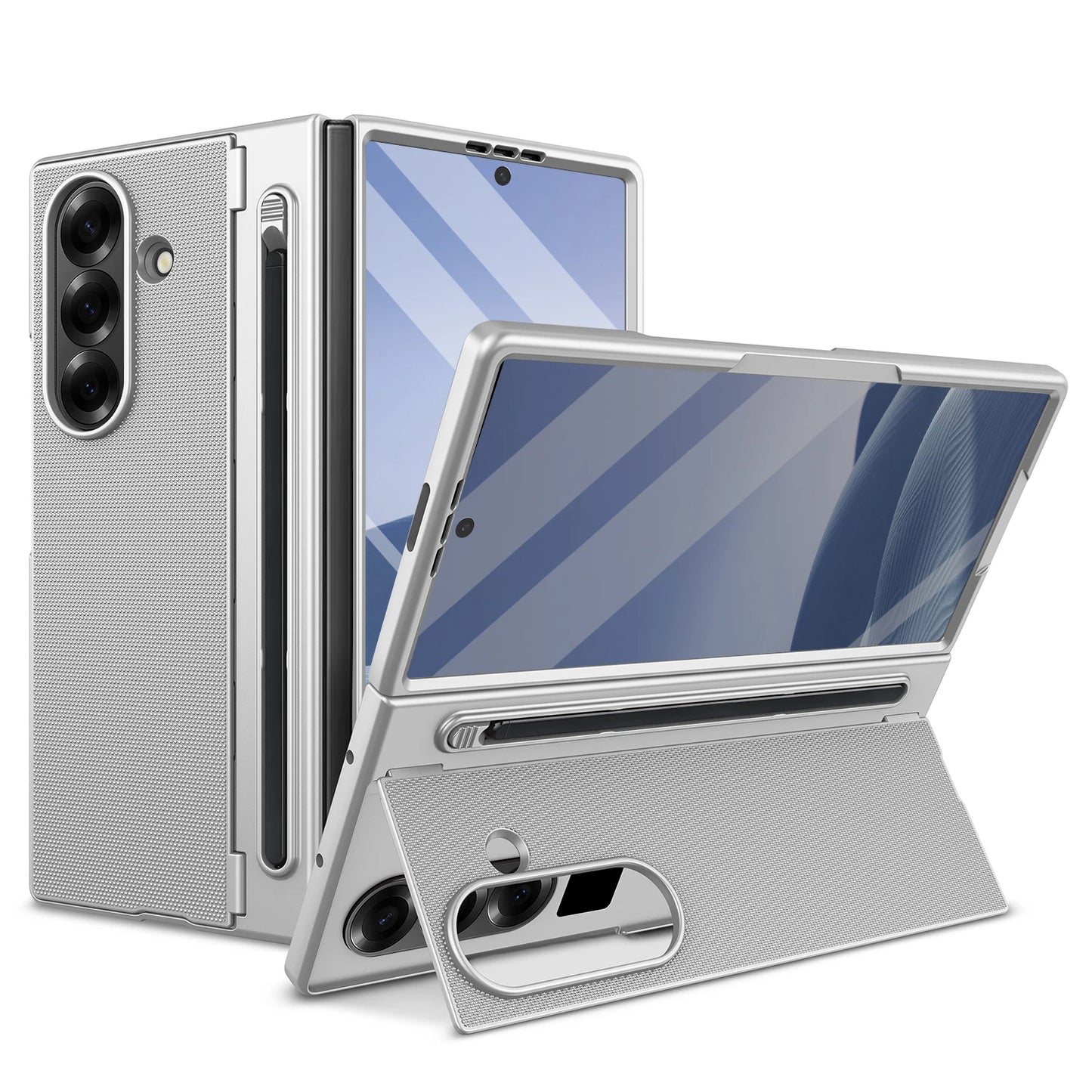 Lightweight Z Fold 7/6 Case | Built-In Stylus, Kickstand & Screen Protection