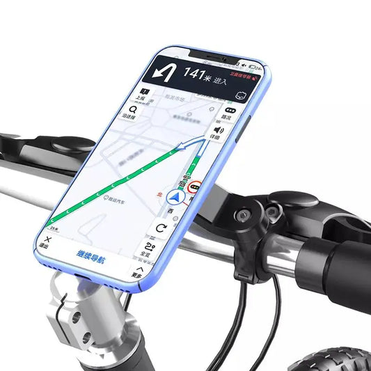 Shock-Resistant Motorcycle Phone Holder | Anti-Shake Handlebar Mount