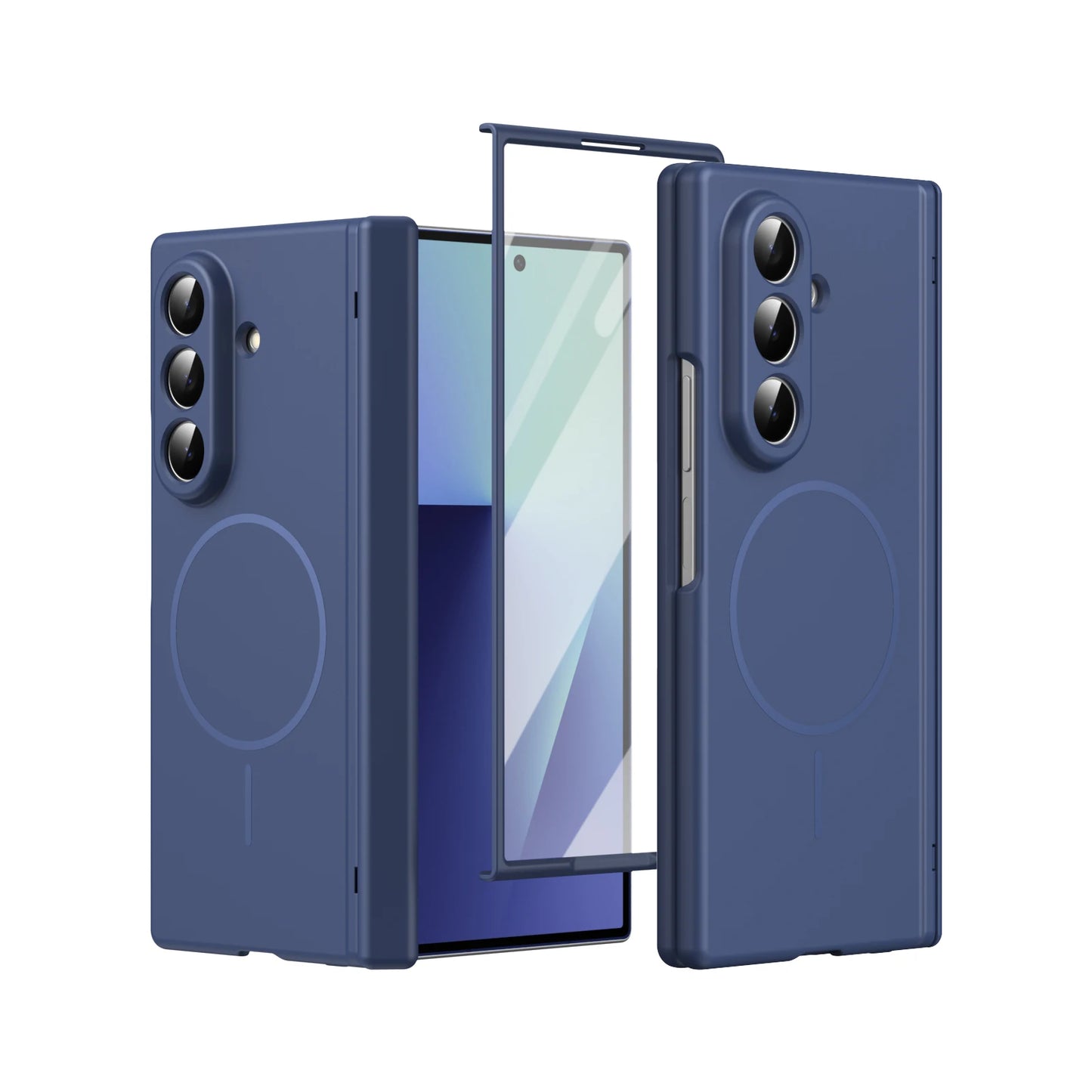 Magnetic Full Cover Z Fold Case | Hinge Protection &amp; Glass Screen Protector