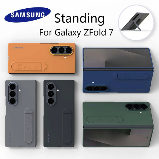Samsung Galaxy Z Fold 7 Premium Leather Case with Kickstand