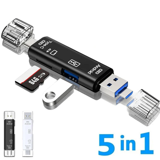 5-in-1 USB-C & SD Card Reader OTG